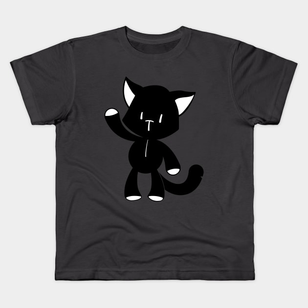 Neo The World Ends With You – Mr. Mew Gatto Nero Cat Kids T-Shirt by kaeru